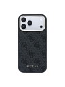 Guess Guess PU Leather 4G Gold Frame MagSafe Hátlap iPhone 18 Pro Black