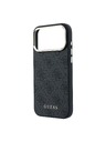 Guess Guess PU Leather 4G Gold Frame MagSafe Hátlap iPhone 18 Pro Black