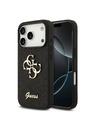 Guess Guess PU Fixed Glitter 4G Metal Logo Hátlap iPhone 18 Pro Black