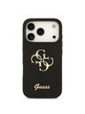 Guess Guess PU Fixed Glitter 4G Metal Logo Hátlap iPhone 18 Pro Black