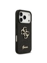 Guess Guess PU Fixed Glitter 4G Metal Logo Hátlap iPhone 18 Pro Black