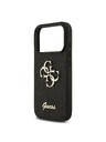 Guess Guess PU Fixed Glitter 4G Metal Logo Hátlap iPhone 18 Pro Black