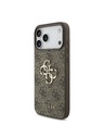 Guess Guess PU 4G Metal Logo Hátlap iPhone 18 Pro Brown
