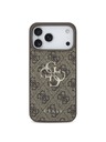 Guess Guess PU 4G Metal Logo Hátlap iPhone 18 Pro Brown