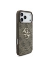 Guess Guess PU 4G Metal Logo Hátlap iPhone 18 Pro Brown