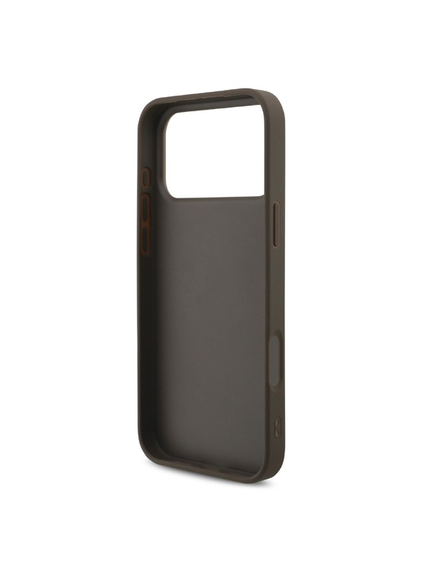 Guess Guess PU 4G Metal Logo Hátlap iPhone 18 Pro Brown