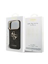 Guess Guess PU Leather 4G Metal Logo Gold Frame Hátlap iPhone 18 Pro Black