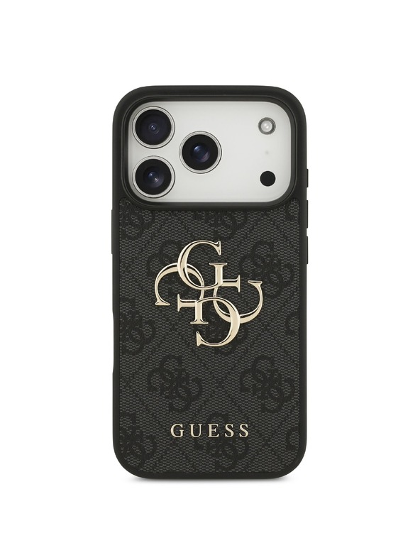 Guess Guess PU 4G Metal Logo Hátlap iPhone 18 Pro Grey