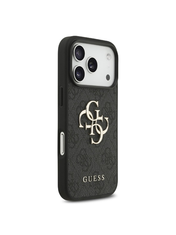 Guess Guess PU 4G Metal Logo Hátlap iPhone 18 Pro Grey