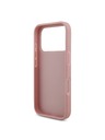 Guess Guess PU Fixed Glitter 4G Metal Logo Hátlap iPhone 18 Pro Pink