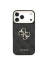 Guess Guess PU Leather 4G Metal Logo Gold Frame Hátlap iPhone 18 Pro Max Black