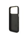 Guess Guess PU Leather 4G Metal Logo Gold Frame Hátlap iPhone 18 Pro Max Black