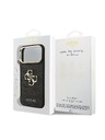 Guess Guess PU Leather 4G Metal Logo Gold Frame Hátlap iPhone 18 Pro Max Black
