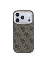 Guess Guess PU Leather 4G Gold Frame MagSafe Hátlap iPhone 18 Pro Max Brown
