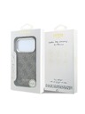Guess Guess PU Leather 4G Gold Frame MagSafe Hátlap iPhone 18 Pro Max Brown