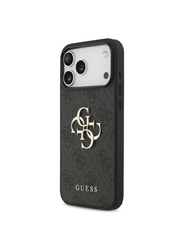 Guess Guess PU 4G Metal Logo Hátlap iPhone 18 Pro Max Grey