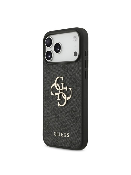 Guess Guess PU 4G Metal Logo Hátlap iPhone 18 Pro Max Grey
