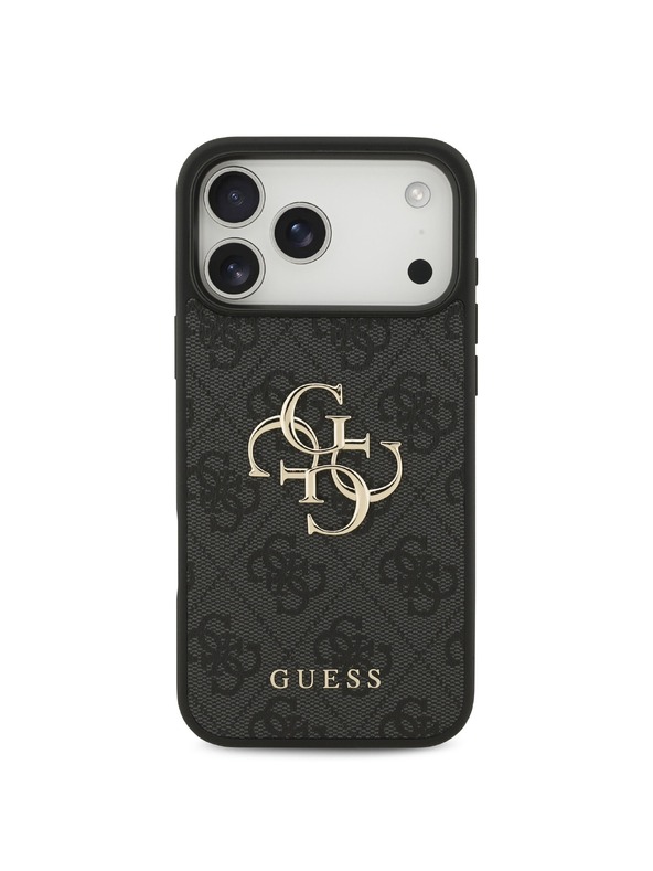 Guess Guess PU 4G Metal Logo Hátlap iPhone 18 Pro Max Grey