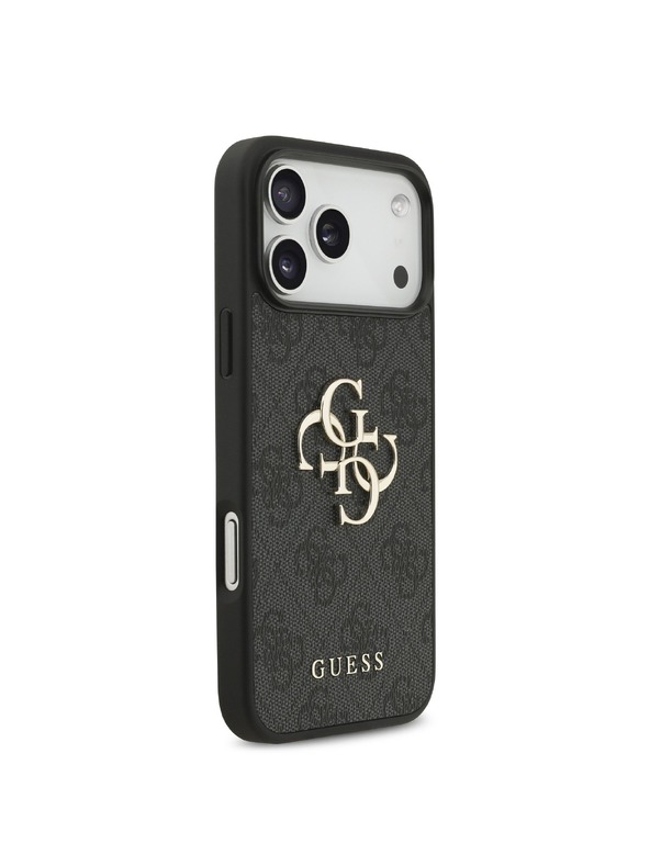 Guess Guess PU 4G Metal Logo Hátlap iPhone 18 Pro Max Grey