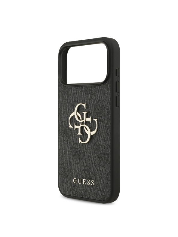 Guess Guess PU 4G Metal Logo Hátlap iPhone 18 Pro Max Grey
