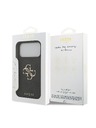 Guess Guess PU 4G Metal Logo Hátlap iPhone 18 Pro Max Grey