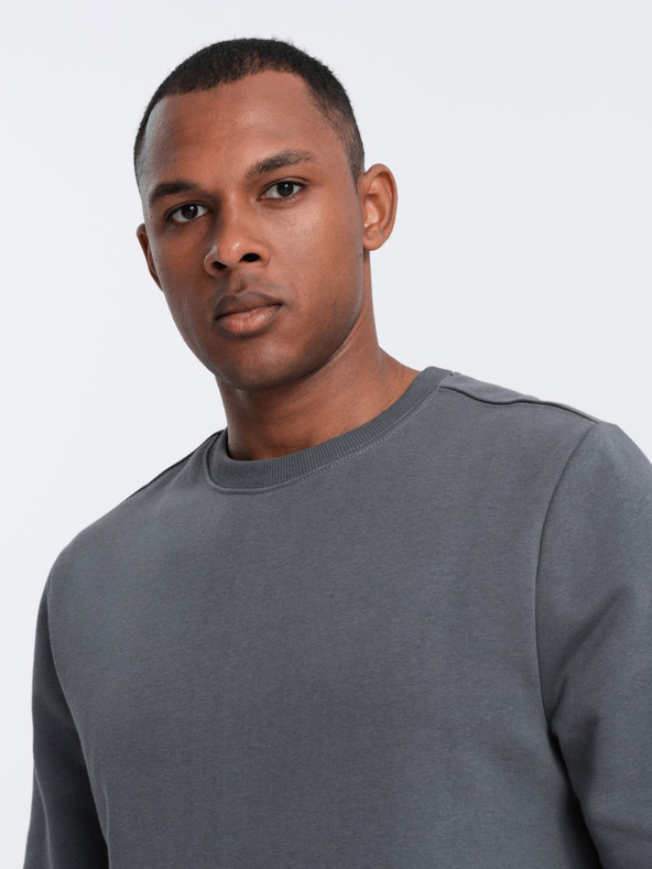 Ombre Clothing Férfi pamut BASIC pulóver Ombre Clothing