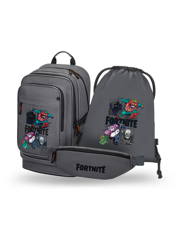 BAAGL  BAAGL SZETT 3 Cubic Fortnite Squad: hátizsák, zsák, övtáska GRS