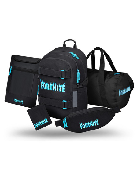 BAAGL  BAAGL SZETT 5 Skate Fortnite Blue: hátizsák, sportztáska, övtáska, notebooktok, pénztárca GRS