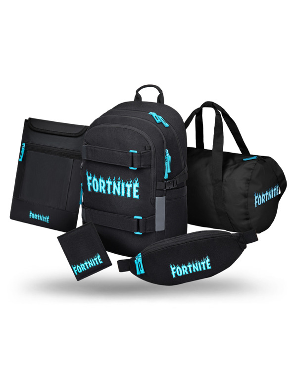 BAAGL  BAAGL SZETT 5 Skate Fortnite Blue: hátizsák, sportztáska, övtáska, notebooktok, pénztárca GRS