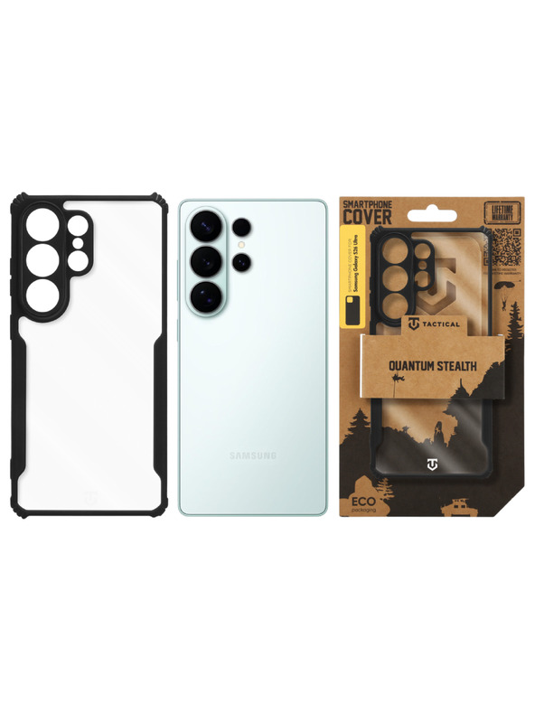 Tactical Tactical Quantum Stealth Tok Samsung Galaxy S26 Ultra számára Clear/Black