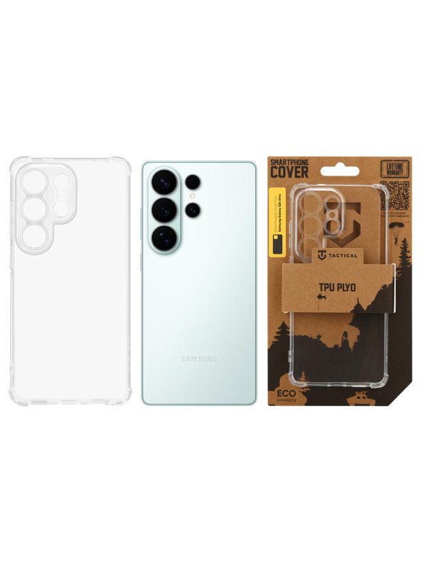 Tactical Tactical TPU Plyo Tok Samsung Galaxy S26 Ultra számára Átlátszó