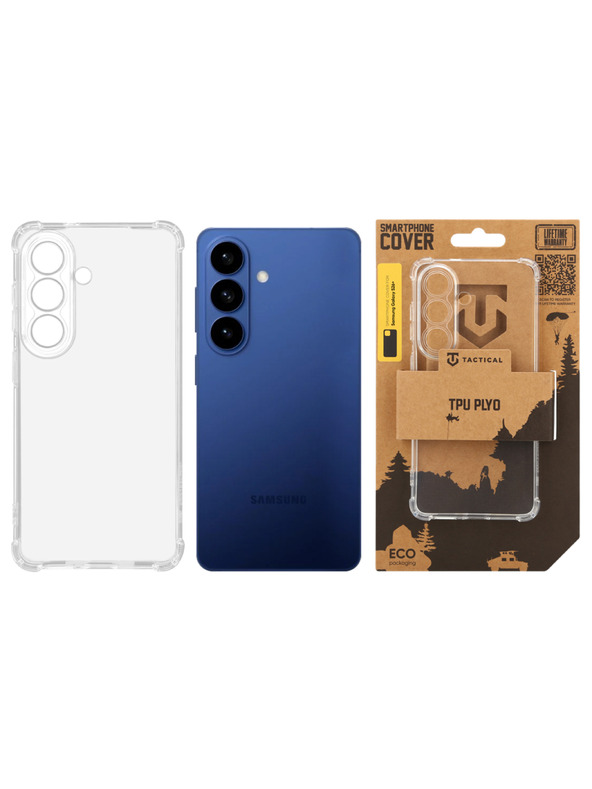 Tactical Tactical TPU Plyo Tok Samsung Galaxy S26+ számára Átlátszó