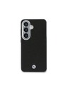 BMW BMW Signature PU Leather Metal Logo Magnetic Hátlap Samsung Galaxy S26-hoz Fekete