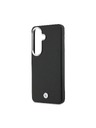 BMW BMW Signature PU Leather Metal Logo Magnetic Hátlap Samsung Galaxy S26-hoz Fekete