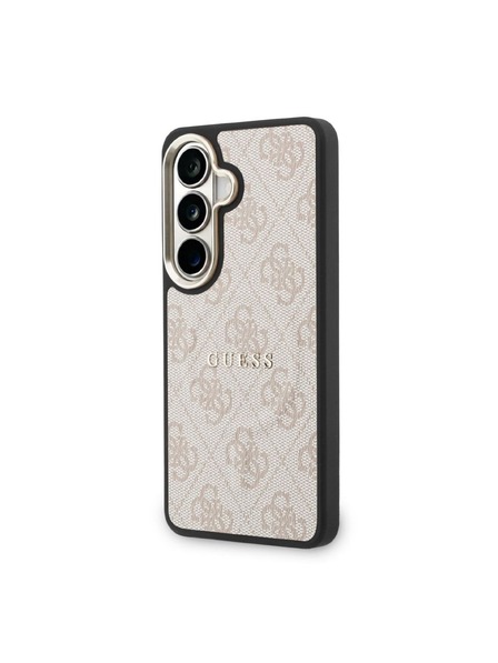 Guess Guess PU Leather 4G Gold Frame Magnetic Hátlap Samsung Galaxy S26-hoz Rózsaszín