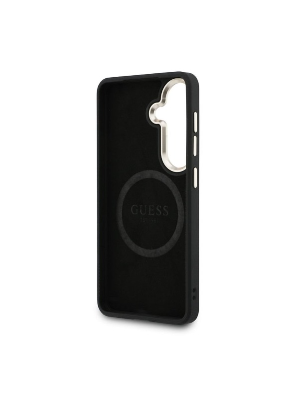 Guess Guess PU Leather 4G Gold Frame Magnetic Hátlap Samsung Galaxy S26-hoz Rózsaszín