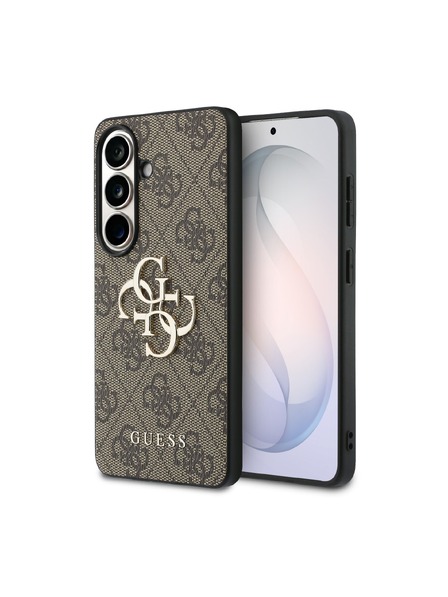 Guess Guess PU 4G Metal Logo Hátlap Samsung Galaxy S26-hoz Barna