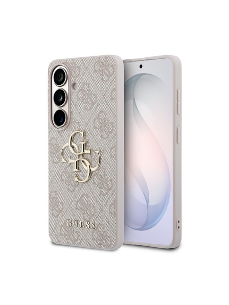 Guess Guess PU 4G Metal Logo Hátlap Samsung Galaxy S26-hoz Rózsaszín