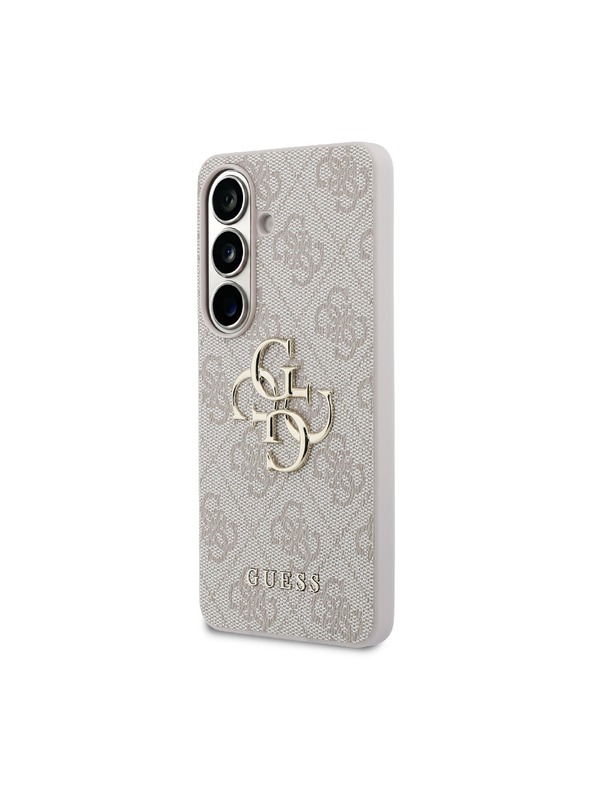 Guess Guess PU 4G Metal Logo Hátlap Samsung Galaxy S26-hoz Rózsaszín