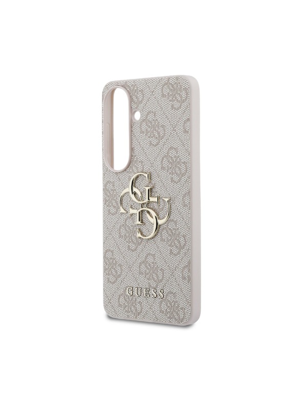 Guess Guess PU 4G Metal Logo Hátlap Samsung Galaxy S26-hoz Rózsaszín