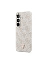 Guess Guess PU Leather 4G Strass Triangle Logo Gold Frame Magnetic Hátlap Samsung Galaxy S26-hoz Rózsaszín