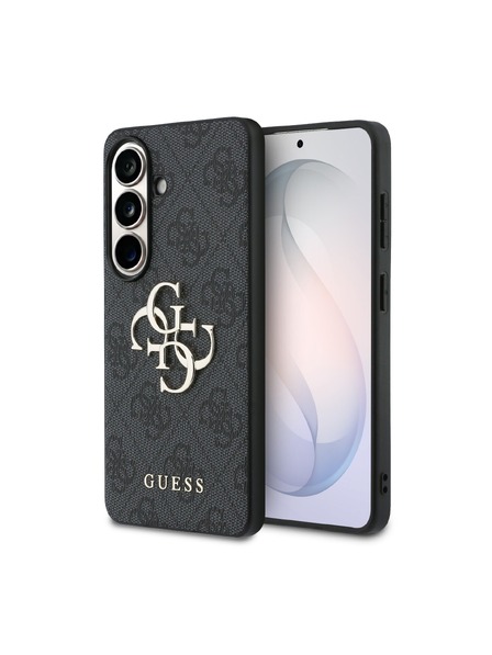 Guess Guess PU 4G Metal Logo Hátlap Samsung Galaxy S26-hoz Szürke