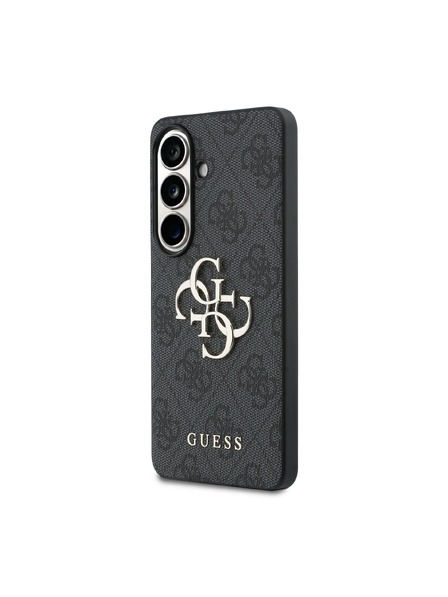 Guess Guess PU 4G Metal Logo Hátlap Samsung Galaxy S26-hoz Szürke