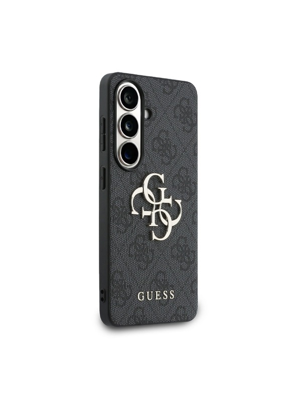 Guess Guess PU 4G Metal Logo Hátlap Samsung Galaxy S26-hoz Szürke