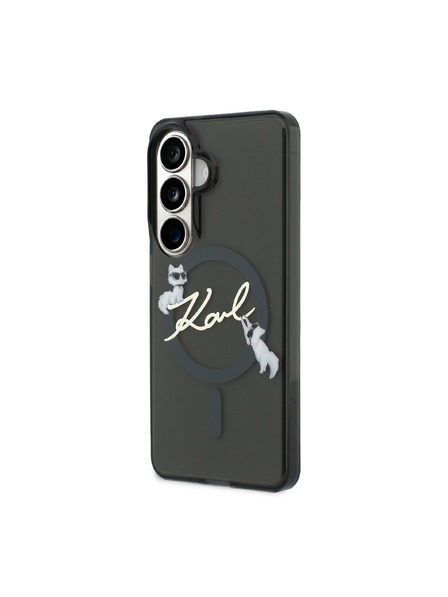 Karl Lagerfeld Karl Lagerfeld IML Choupette Karl Script Logo Mágneses Hátsó Tok Samsung Galaxy S26 Black