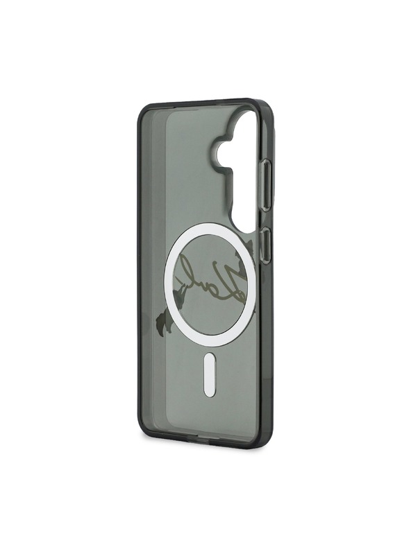 Karl Lagerfeld Karl Lagerfeld IML Choupette Karl Script Logo Mágneses Hátsó Tok Samsung Galaxy S26 Black