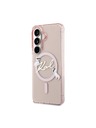 Karl Lagerfeld Karl Lagerfeld IML Choupette Karl Script Logo Mágneses Hátsó Tok Samsung Galaxy S26 Pink