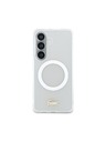 Lacoste Lacoste PC/TPU Fagyott Felület Arany Logo Mágneses Hátsó Tok Samsung Galaxy S26 Fehér