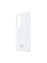 Lacoste Lacoste PC/TPU Fagyott Felület Arany Logo Mágneses Hátsó Tok Samsung Galaxy S26 Fehér
