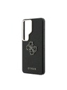 Guess Guess PU Szemcsés 4G Gyanta Fém Logo Hátsó Tok Samsung Galaxy S26 Ultra Black